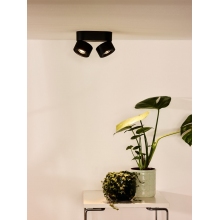 Plafon podwójny minimalistyczny Yumiko II LED Czarny Lucide