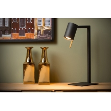 Lampa biurkowa minimalistyczna Lesley Czarna Lucide