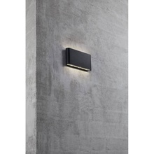Kinkiet zewnętrzny elewacyjny Kinver LED Czarny Nordlux na taras, elewacje i nad drzwi.