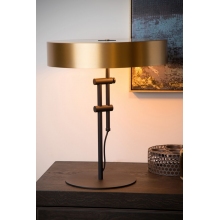 Lampa stołowa designerska Giada 40 Mosiądz/Czarny Lucide