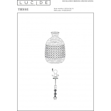 Lampa porcelanowa stołowa Tiesse 15 biała Lucide