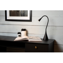 Lampa biurkowa minimalistyczna zozy LED czarna Lucide