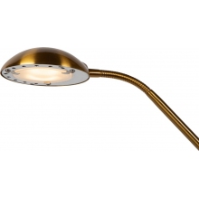 Lampa podłogowa z lampką do czytania Zenith LED satynowy mosiądz Lucide