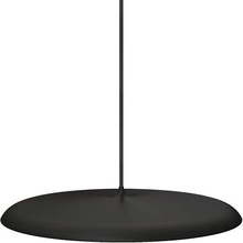 Dekoracyjna Lampa wisząca okrągła płaska Artist 40 LED Czarna Dftp do salonu, sypialni i poczekalni.