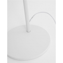 Lampa podłogowa minimalistyczna z abażurem Manaya biała