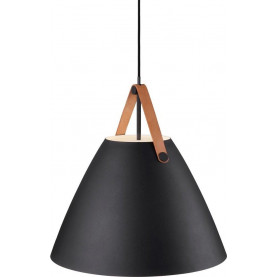 Lampa skandynawska wisząca Strap 48 Czarna Dftp do sypialni i salonu. 2