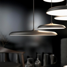 Lampa wisząca okrągła minimalistyczna Artist 25 LED Czarna Dftp