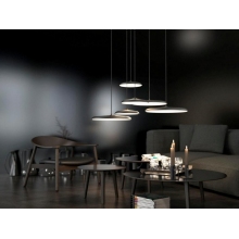 Lampa wisząca okrągła minimalistyczna Artist 25 LED Czarna Dftp