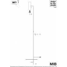 Lampa podłogowa tuba Mib 6 Biała Dftp