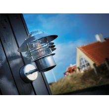 Kinkiet ogrodowy latarnia Vejers Stal Galwanizowana Nordlux na taras, elewacje i nad drzwi.