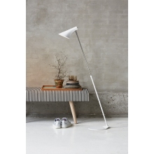 Lampa podłogowa regulowana designerska Vanila Biała Nordlux do salonu, sypialni i gabinetu.