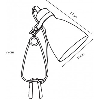 Lampka Klips Cyclone Biała Nordlux - biała lampa biurkowa z metalowym klipsem.  Regulacja kąta świecenia, minimalistyczny design, wymiary: 27cm x 17cm x 11cm. Idealna do biurka.