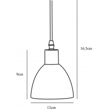 Skandynawska Lampa wisząca szklana 2 punktowa Ray Double White Nordlux do sypialni i przedpokoju.