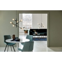 Lampa wisząca industrialna Josefine 55 Czarna Matowa/Mosiądz Nordlux do sypialni, salonu i kuchni.