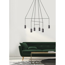 Stylowa Lampa sufitowa minimalistyczna Imbria VI Czarna Nowodvorski do sypialni, kuchni i przedpokoju.