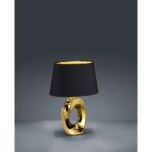 Lampa stołowa glamour z abażurem Taba 23 Czarny/Złoty Reality