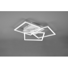 Plafon kwadratowy z pilotem i ściemniaczem Mobile LED 39 biały Reality
