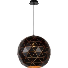 Dekoracyjna Lampa wisząca kula geometryczna Otona 40 Czarna Lucide do salonu, sypialni i poczekalni.