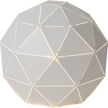 Lampa stołowa kula geometryczna Otona Biała Lucide do sypialni, salonu i przedpokoju.