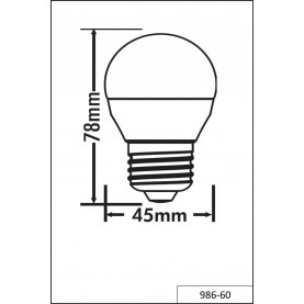 Żarówka kropla biała 2