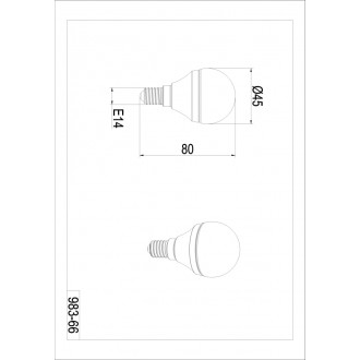Żarówka kropla biała