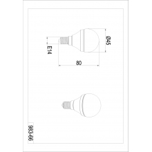Żarówka kropla biała