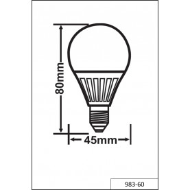 Żarówka kropla biała 2