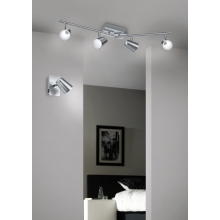 Reflektor sufitowy nowoczesny Narcos IV LED Nikiel Mat Trio do kuchni, przedpokoju i sypialni.