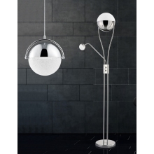 Lampa podłogowa nowoczesna z lampką Chris Chrom Trio do salonu, sypialni i poczekalni.