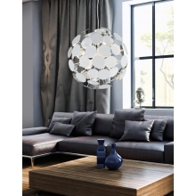 Lampa wisząca kula nowoczesna Discalgo 54 Biały Mat Trio do salonu, sypialni i kuchni.