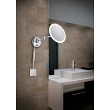 Kinkiet łazienkowy z lustrem View II LED Chrom Trio do łazienki i nad lustro.
