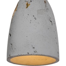 Industrialna Lampa betonowa wisząca Febe Volcano 11 Naturalny/Stal LoftLight do sypialni, salonu i kuchni.