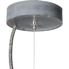 Industrialna Lampa betonowa wisząca Sfera 47 Szara LoftLight do sypialni, salonu i kuchni.