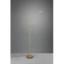 Lampa podłogowa do salonu | Lampa podłogowa ze ściemniaczem Monza LED złota Trio