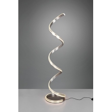 Lampa podłogowa do salonu | Lampa podłogowa nowoczesna ze ściemniaczem Yara LED 60 nikiel Trio