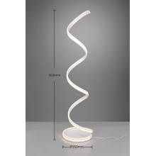Lampa podłogowa do salonu | Lampa podłogowa nowoczesna ze ściemniaczem Yara LED 60 biała Trio