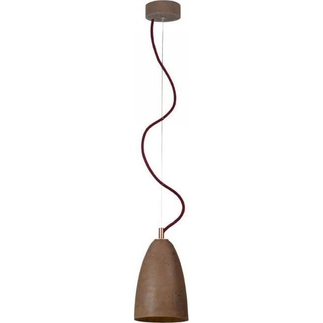 Industrialna Lampa betonowa wisząca Febe 15 Brązowy/Miedź LoftLight do sypialni, salonu i kuchni.