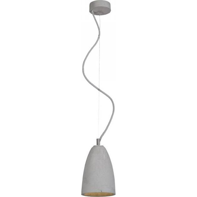 Industrialna Lampa betonowa wisząca Febe 15 Naturalny/Stal LoftLight do sypialni, salonu i kuchni.