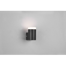 Lampy ogrodowe i zewnętrzne | Kinkiet elewacyjny Ray LED czarny Trio | Kinkiety zewnętrzne