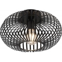 Plafon druciany loft Johann 30 czarny Trio