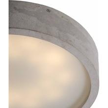 Industrialny Plafon betonowy okrągły Plan 36 Szary Loftlight LoftLight do kuchni, przedpokoju i sypialni.