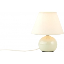 Lampa stołowa ceramiczna z abażurem Primo 20 Beżowa/Jasnobrązowa Brilliant