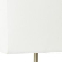 Lampa stołowa z abażurem Aglae Biała Brilliant do salonu i sypialni.