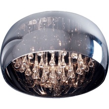 Stylizowany Plafon okrągły glamour z kryształkami Crystal 40 Chrom ZumaLine do sypialni, salonu i przedpokoju.