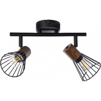 Plafon Noya ciemne drewno