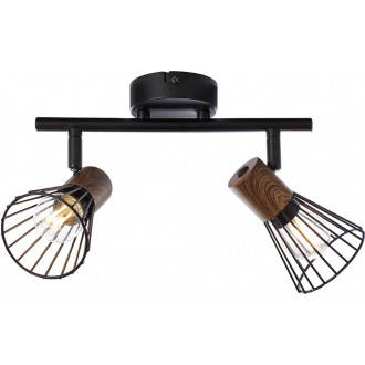 Plafon Noya ciemne drewno