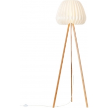 Lampa podłogowa dekoracyjna trójnóg Inna jasne drewno/biały Brilliant