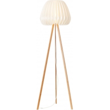 Lampa podłogowa dekoracyjna trójnóg Inna jasne drewno/biały Brilliant