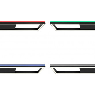 Plafon podłużny Icarus 100 czarny Brilliant