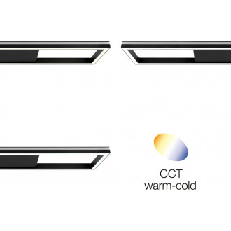 Plafon podłużny Icarus 100 czarny Brilliant